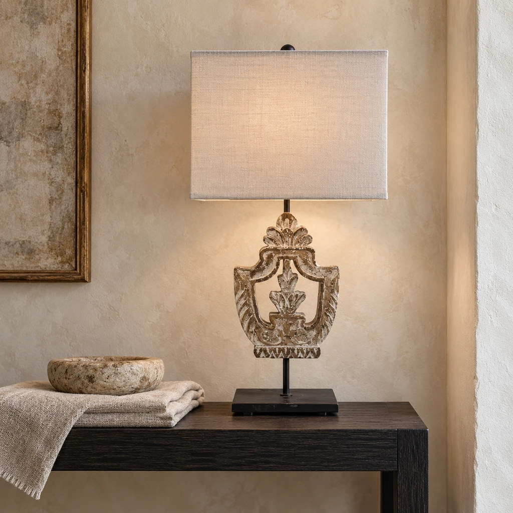 Elodie table lamp in a boutique hospitality room