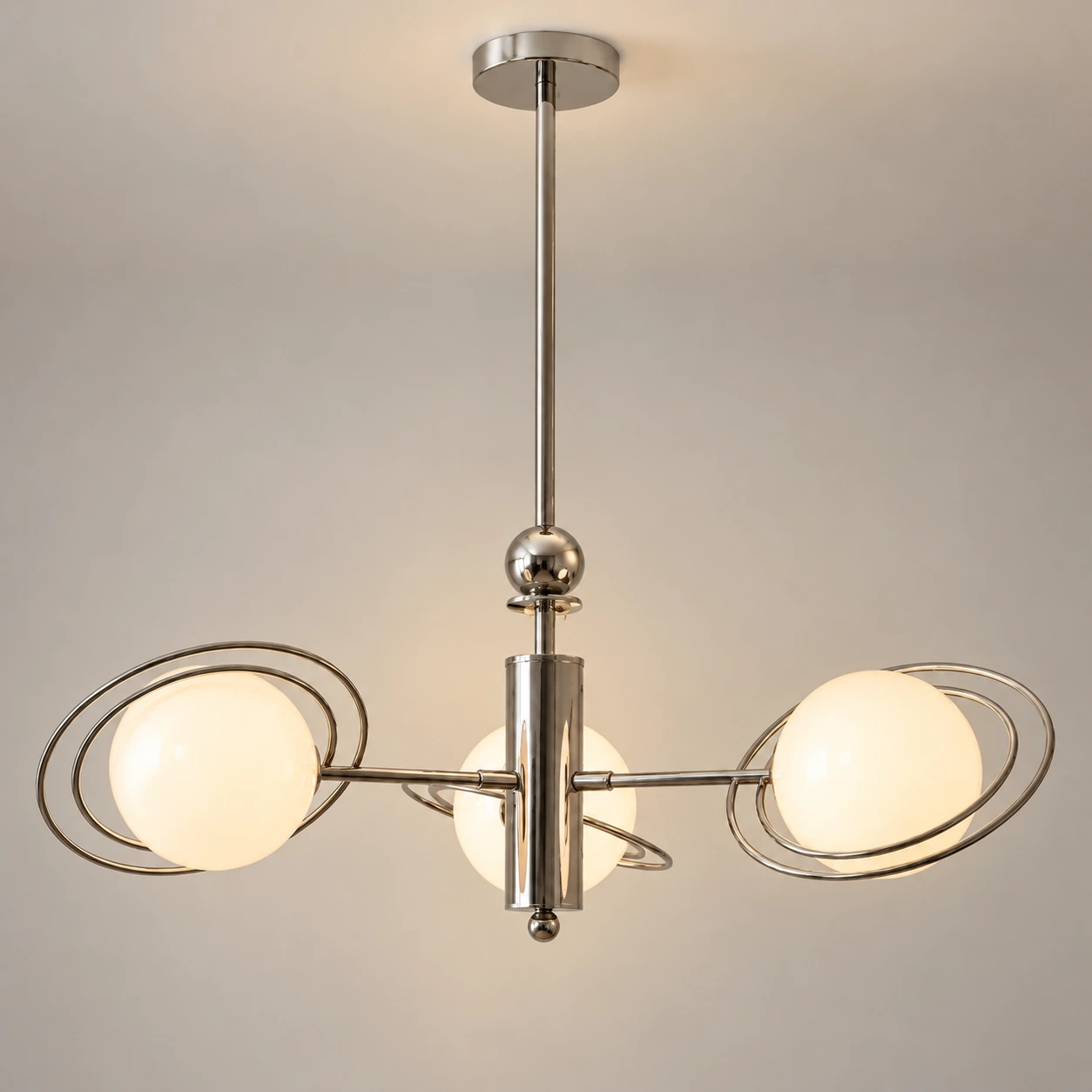 Kai Bauhaus Bean Glass and Metal Pendant Light - generated image 9