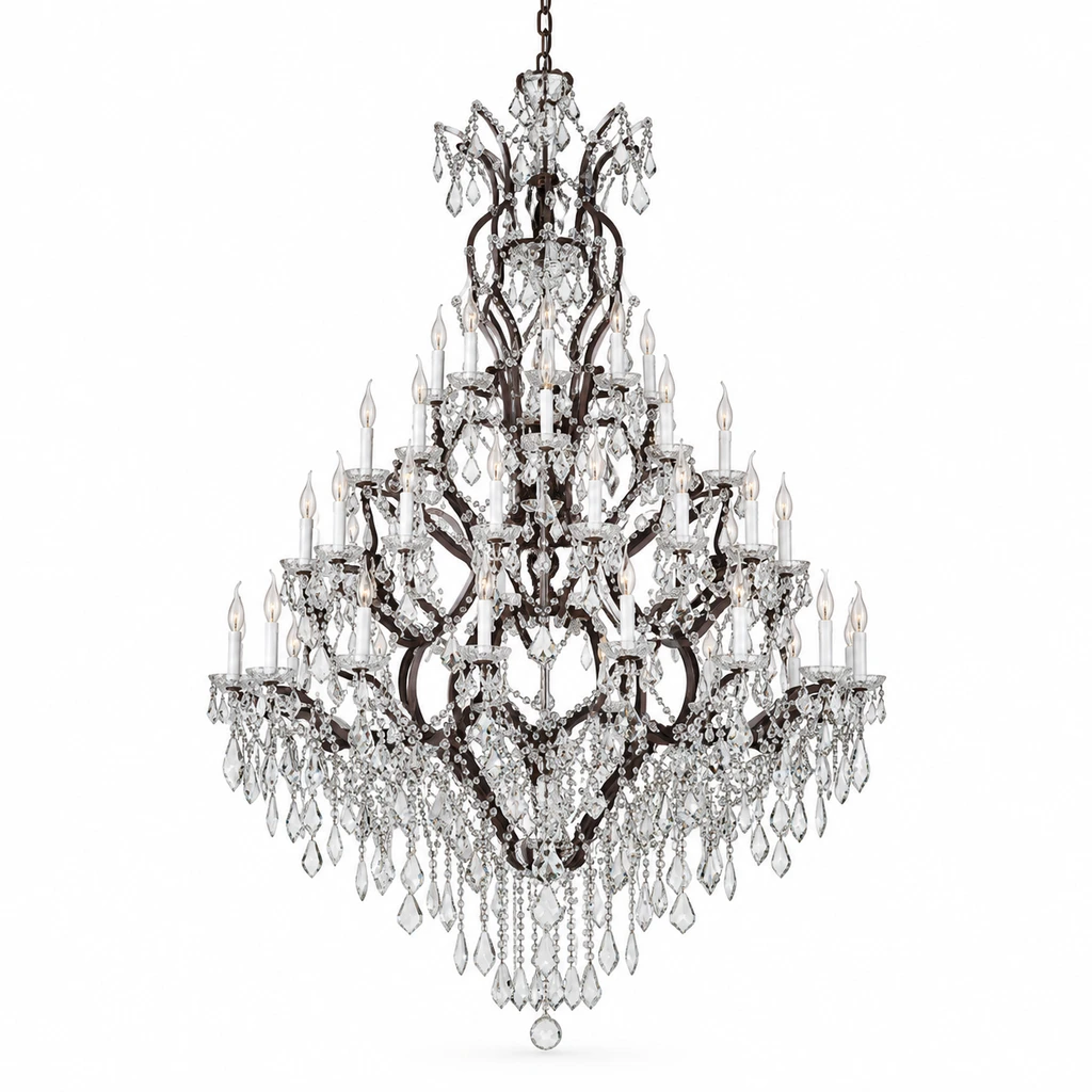 Aurelia 49-light chandelier on a clean white background
