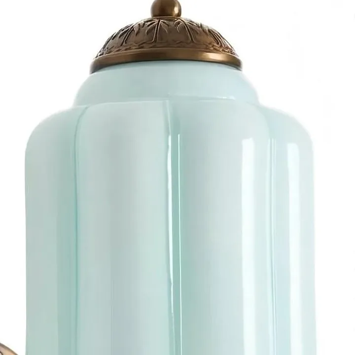 Fluted shade and ornamental cap