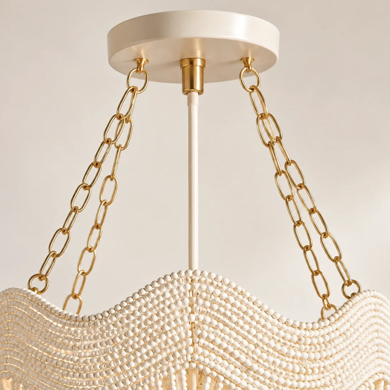 Close view of the compact canopy and mounting hardware