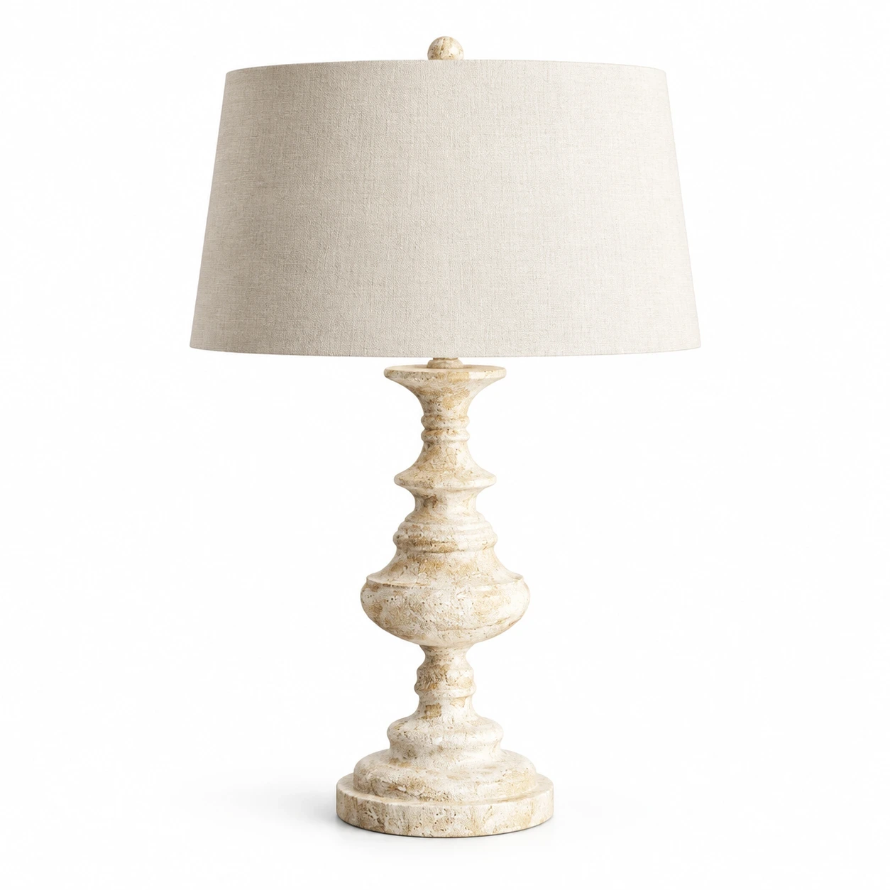 Theo Vintage Bedside Walnut Wood and Metal Table Lamp on a clean white background