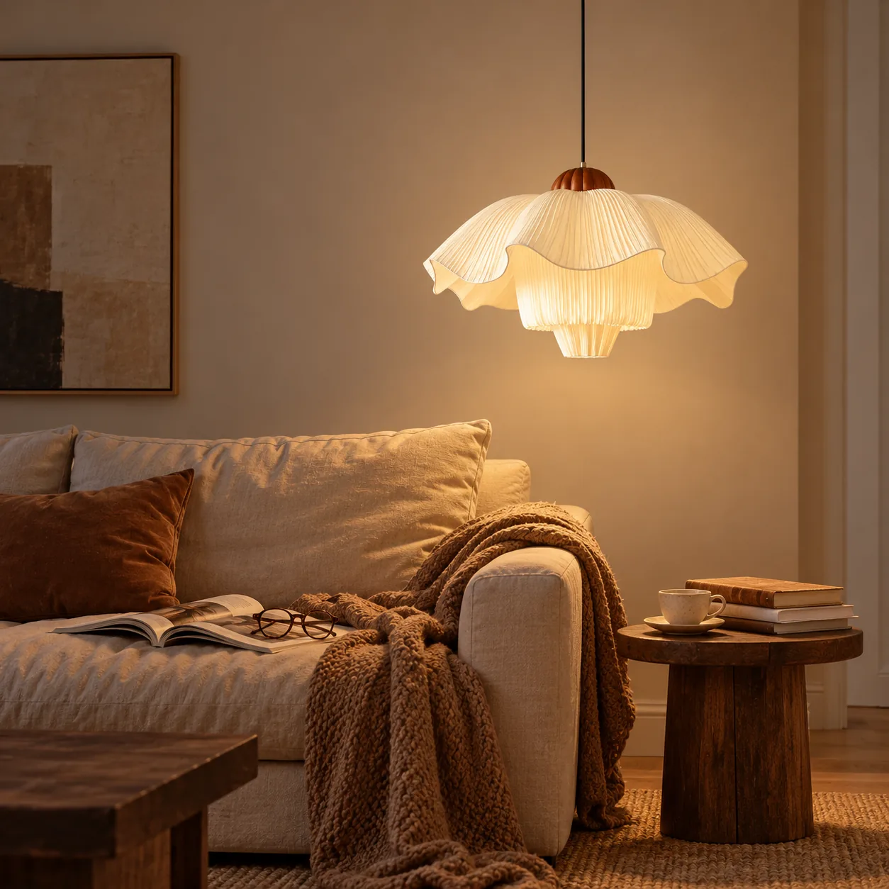 Pendant in a living room