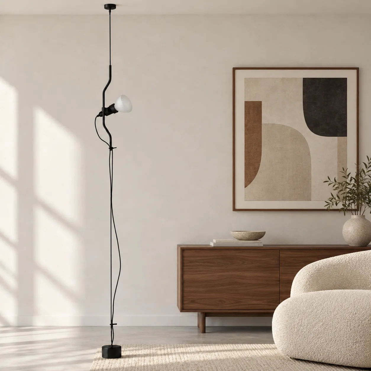 Florian floor lamp off in daylight