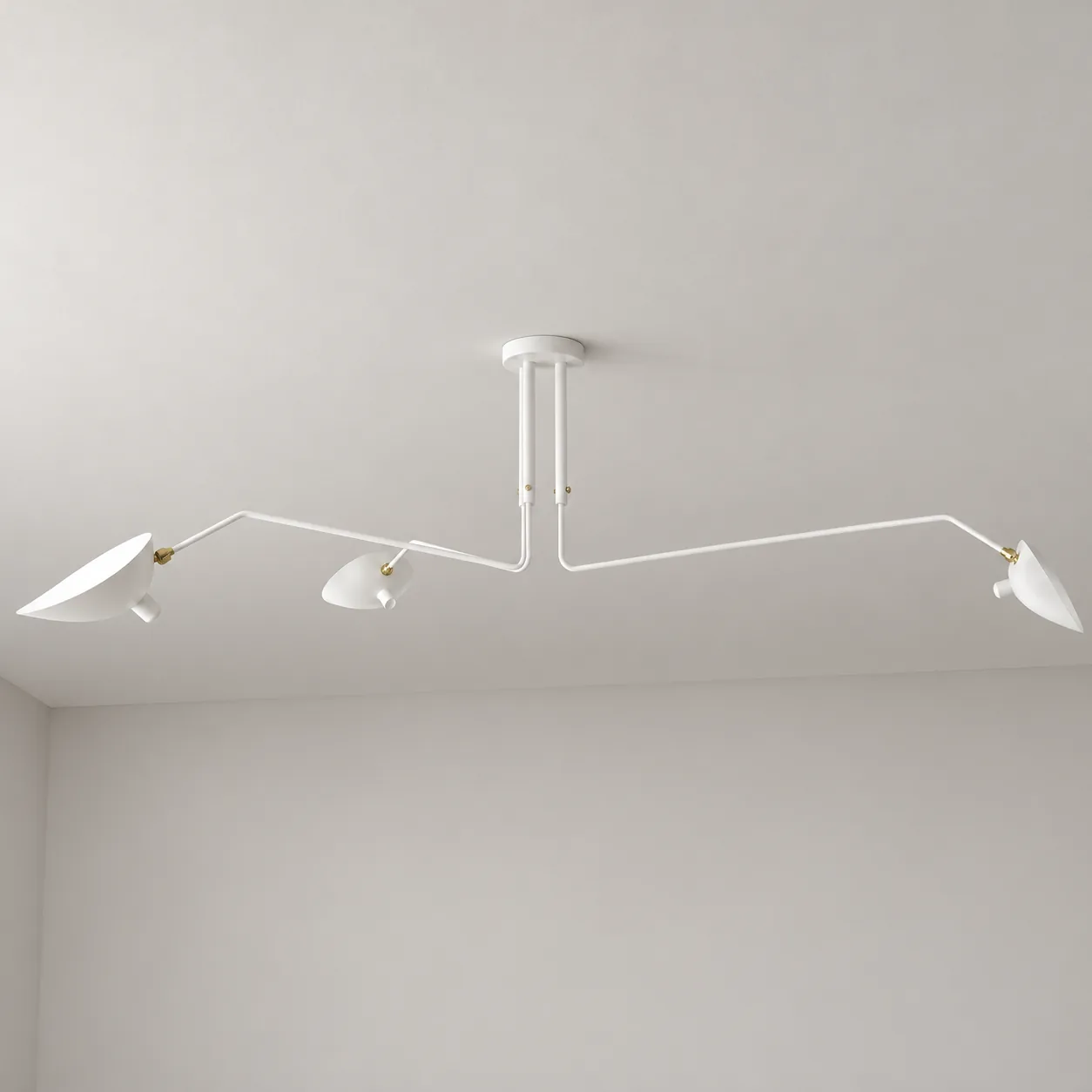 White 3 heads L150 cm ceiling studio
