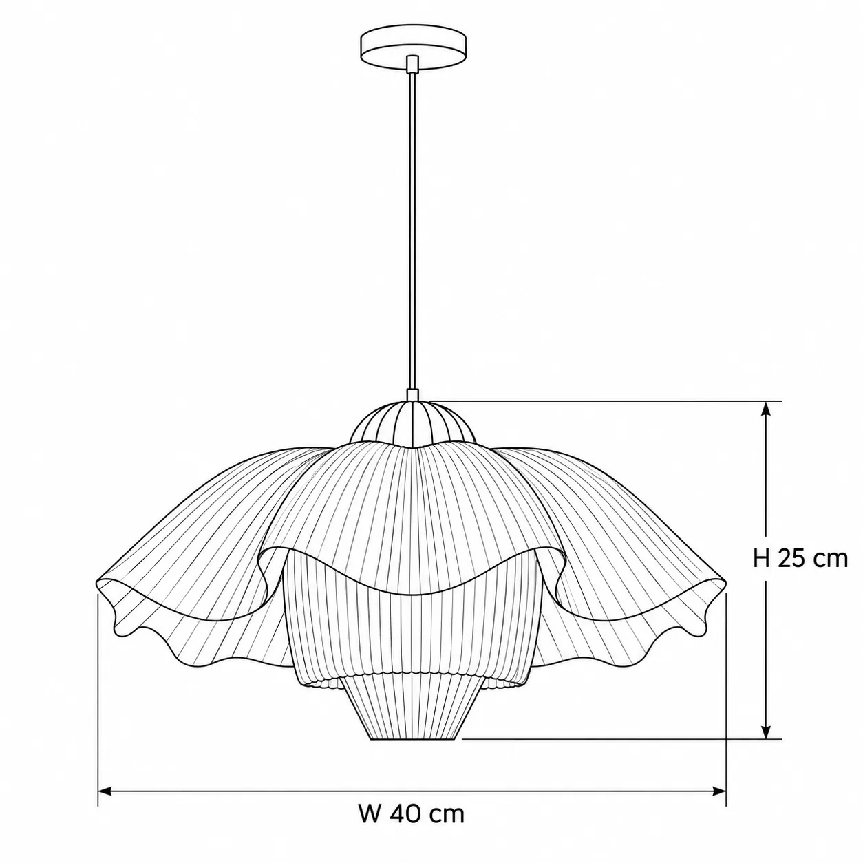 W 40 cm, H 25 cm