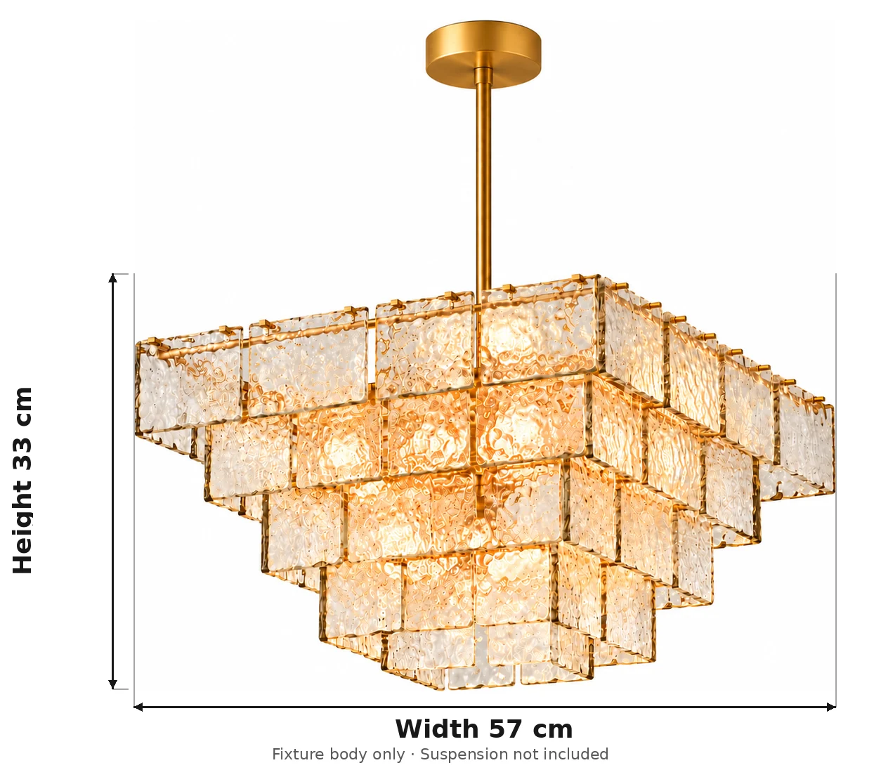 Width 57 cm by height 33 cm