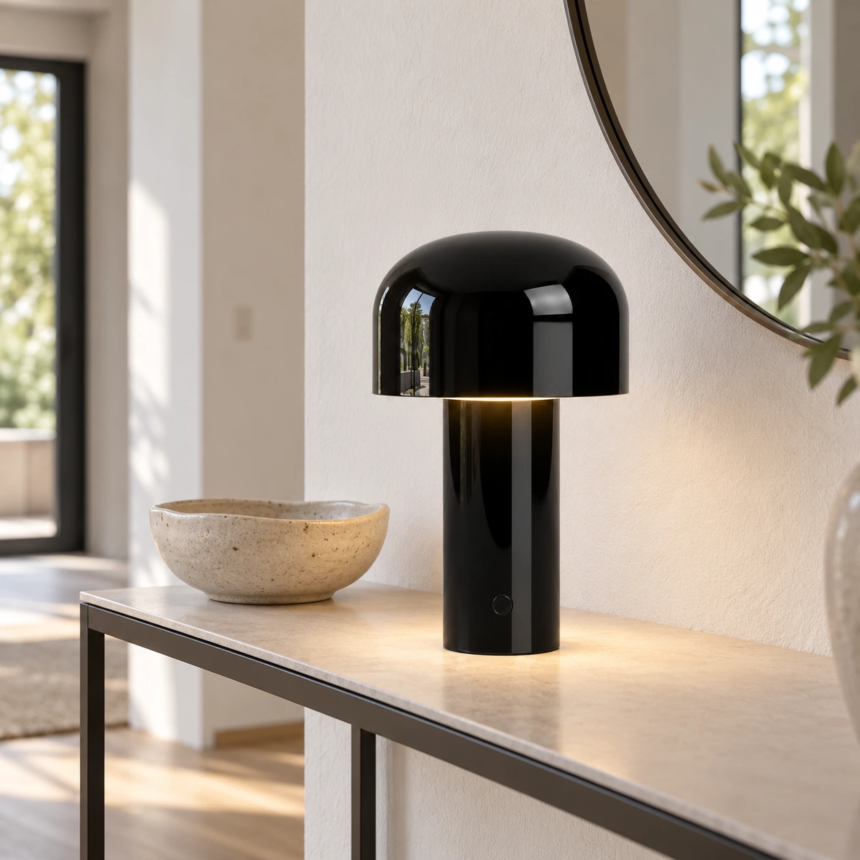 scene-glossy-black-console