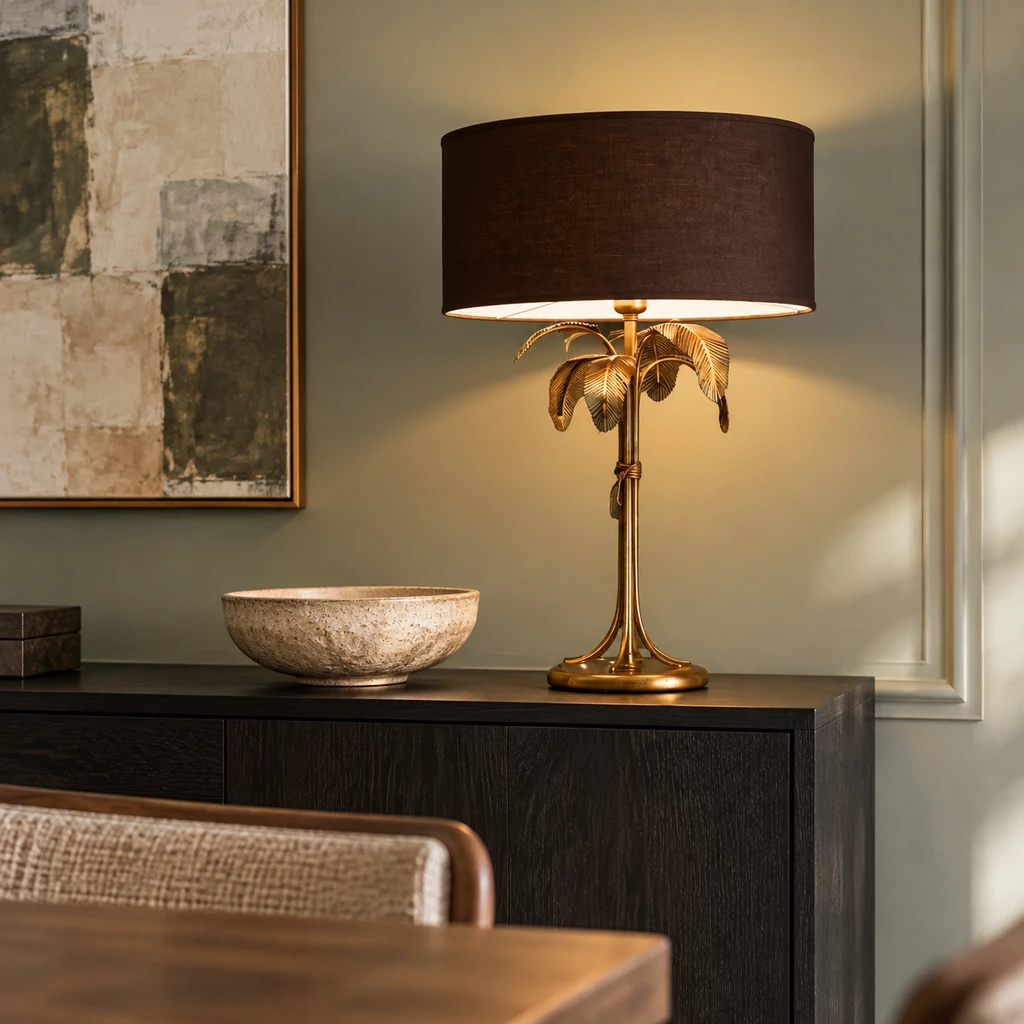 Marina table lamp on a dining sideboard