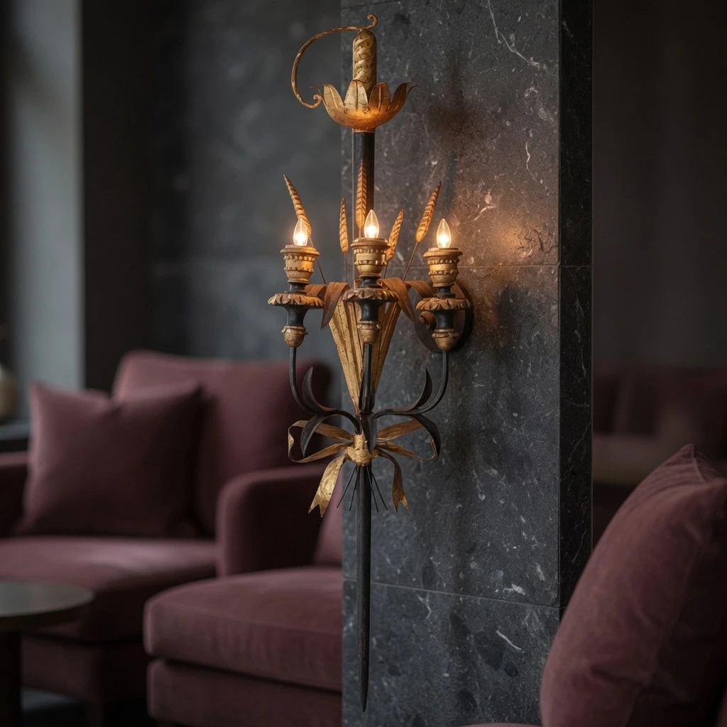 Calla wall sconce in a boutique lounge