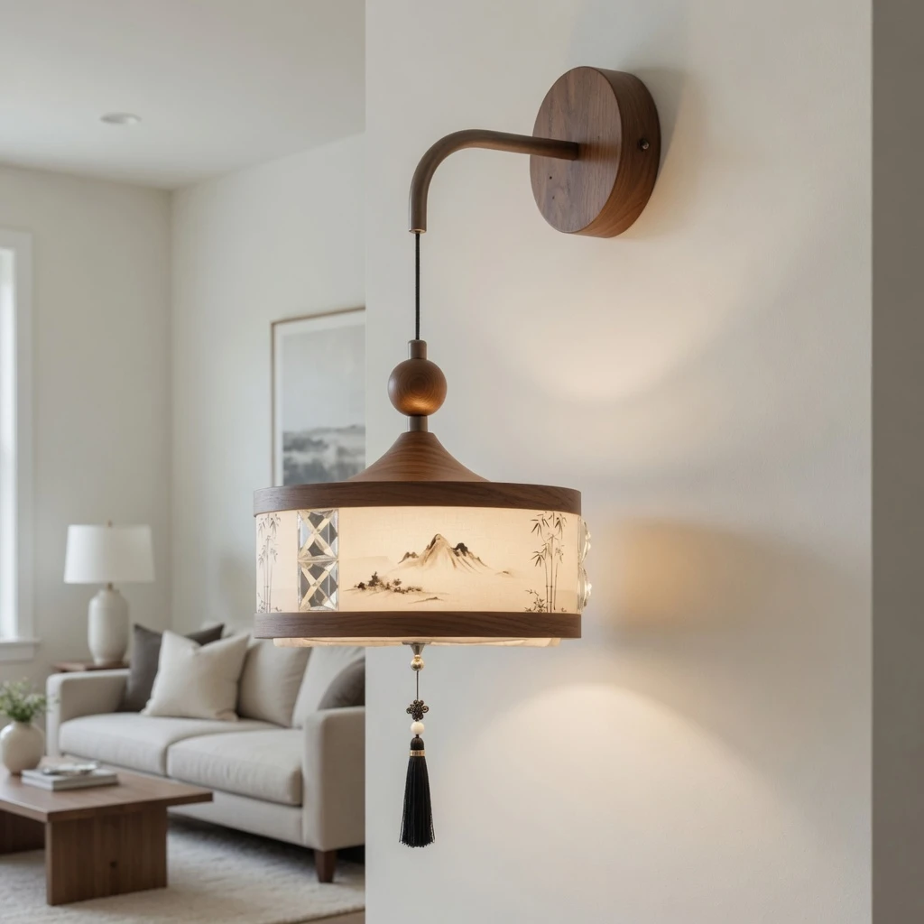 Lina wall sconce in a living room