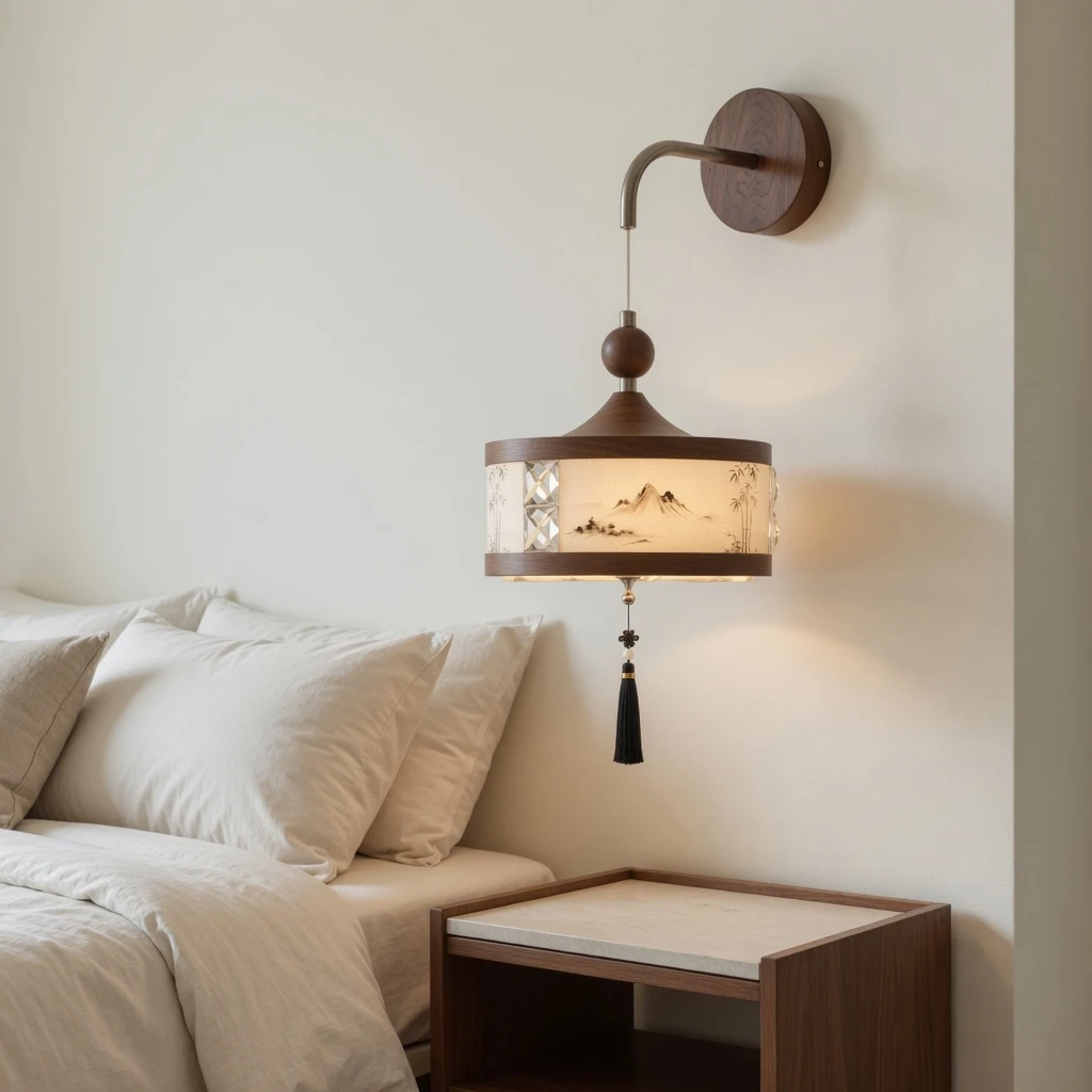 Lina wall sconce in a bedroom