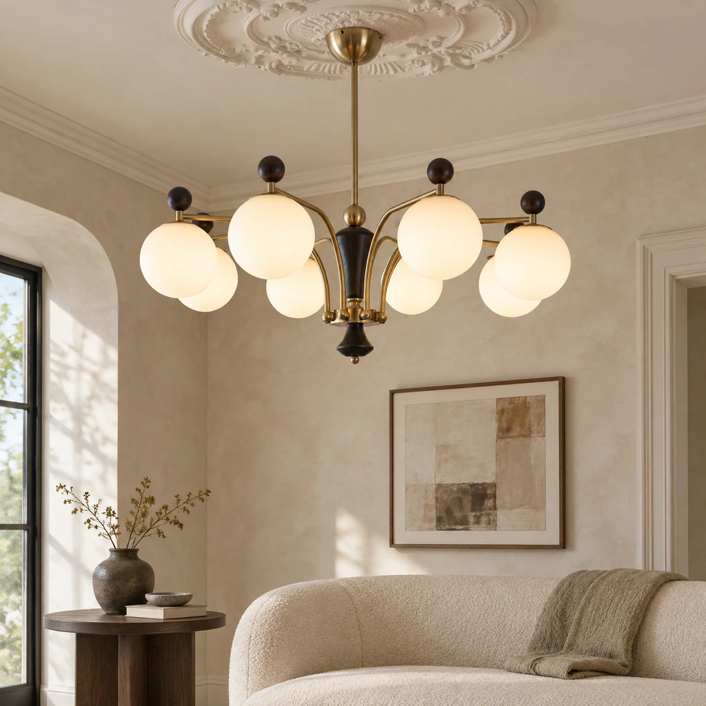 Julian chandelier in a boutique lounge