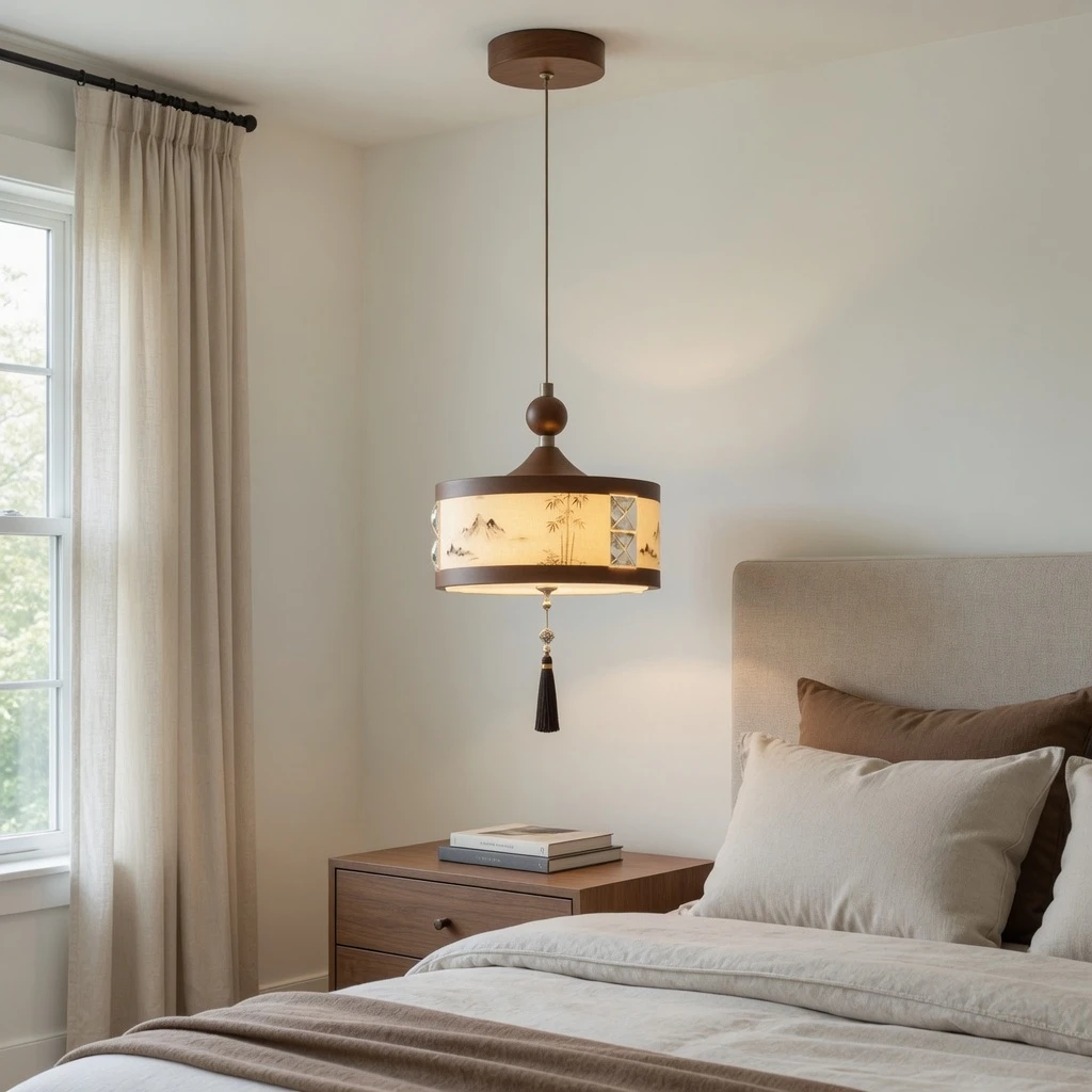 Lina mini pendant over a nightstand