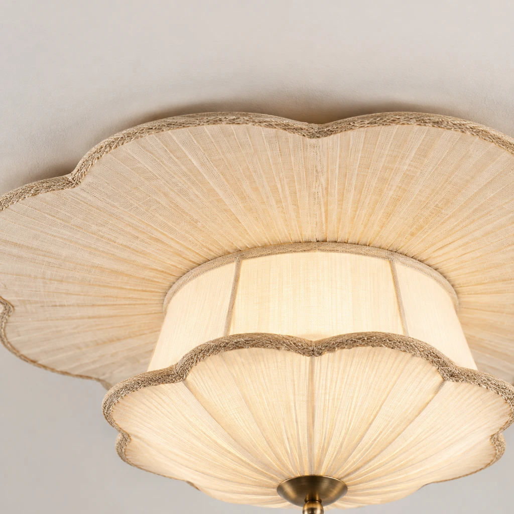 Close detail of the direct flush ceiling contact
