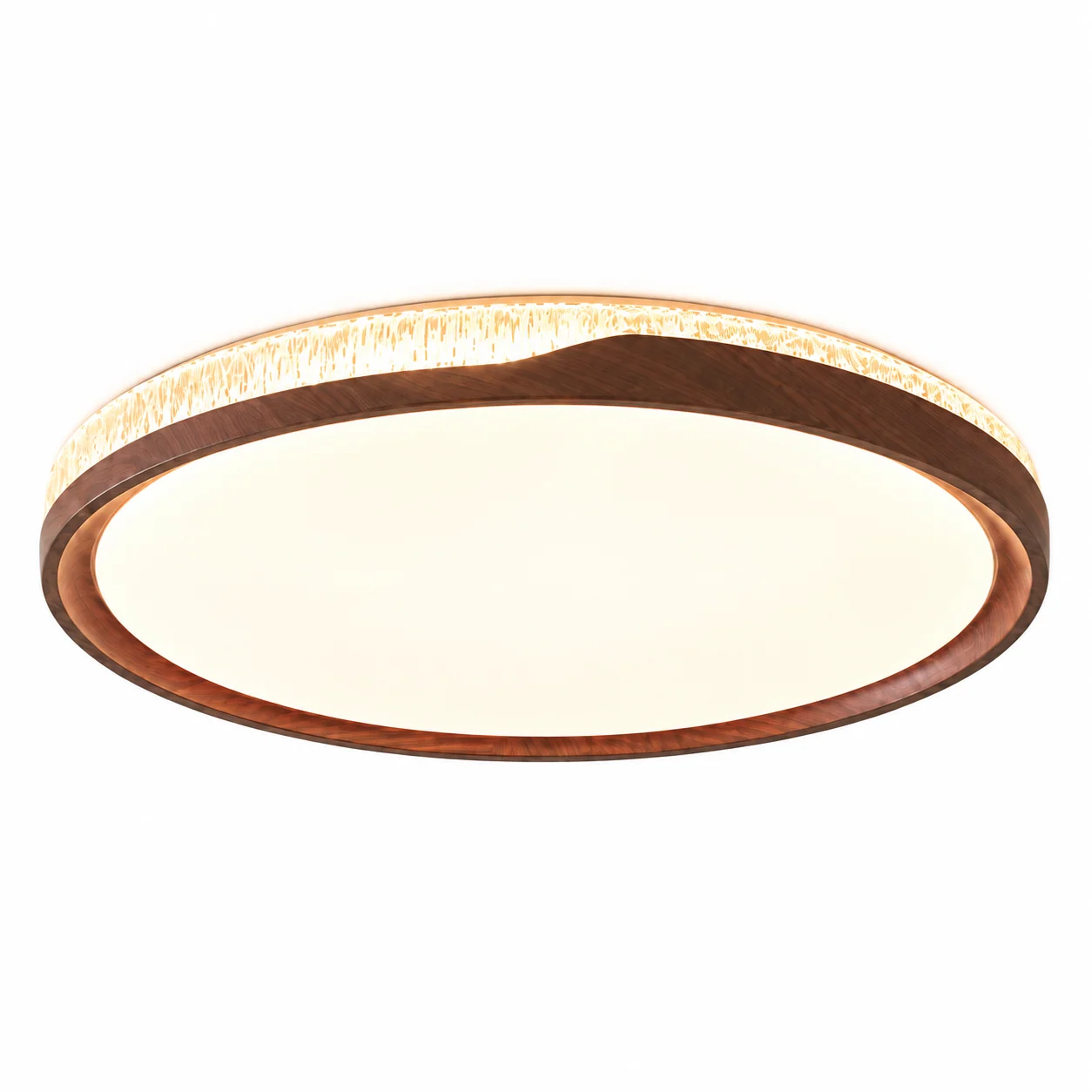 Flush ceiling junction and full fixture outline