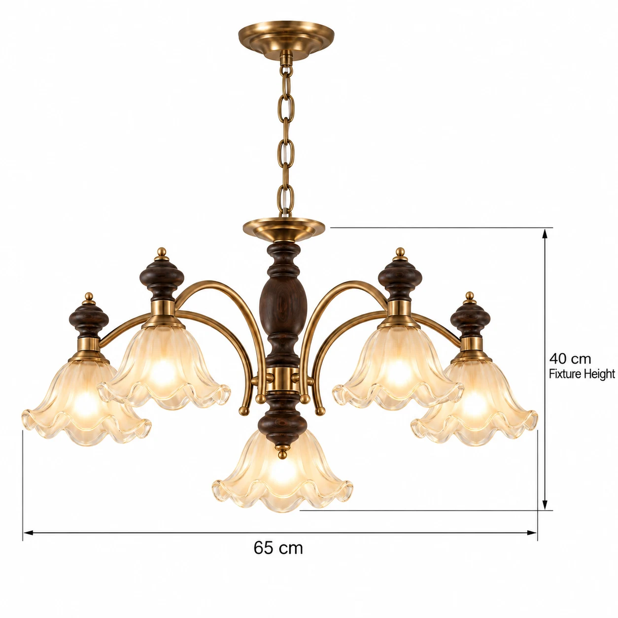 Elara Rustic Branch Wood Chandelier