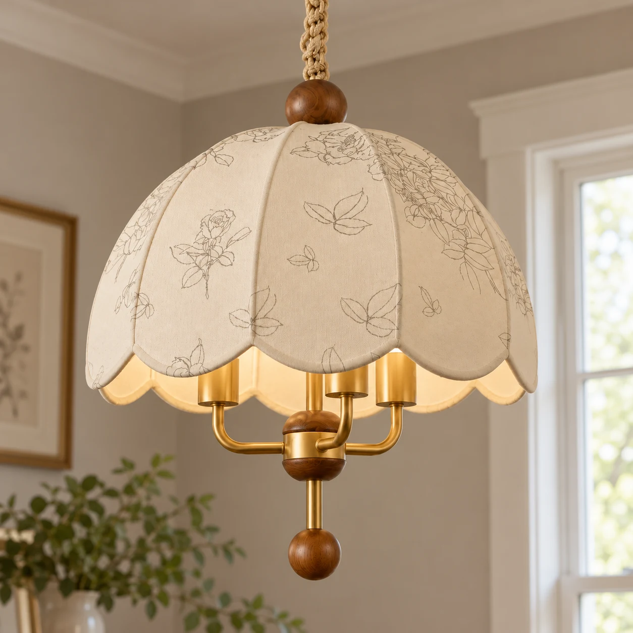 Camille French vintage scalloped chandelier close hero
