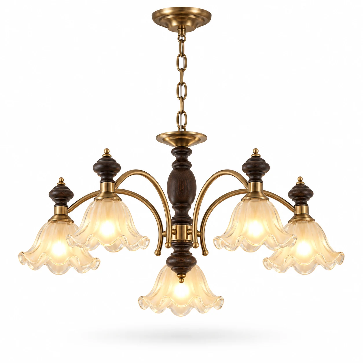 Elara Rustic Branch Wood Chandelier