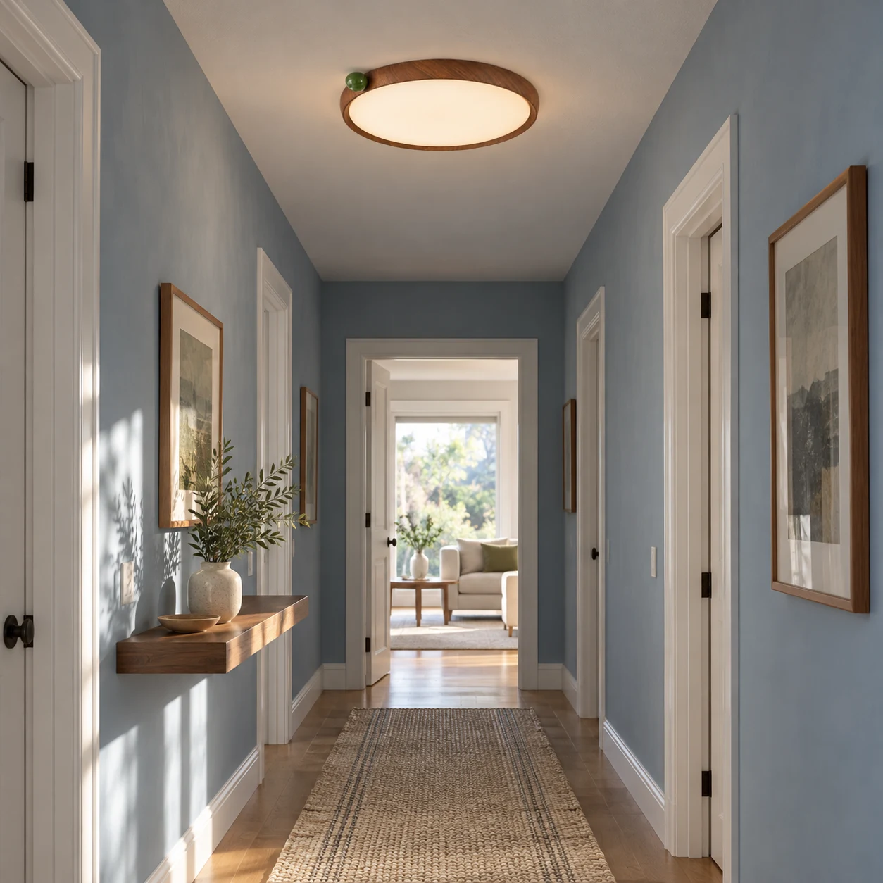 Clara ceiling light in a hallway