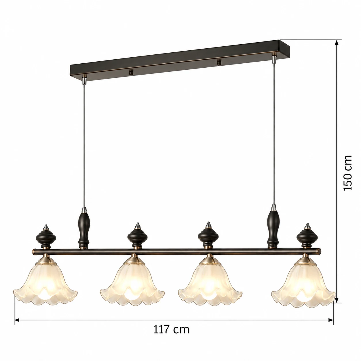 Elara Rustic Branch Wood Chandelier