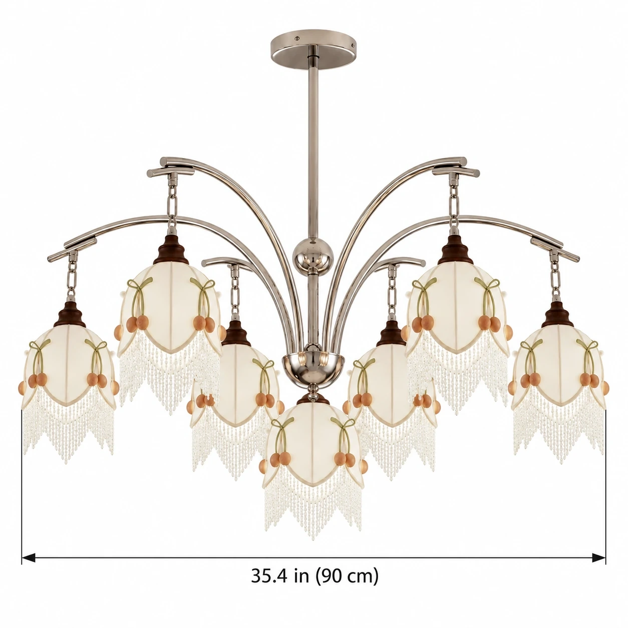 8-light chandelier diameter 35.4 in (90 cm)