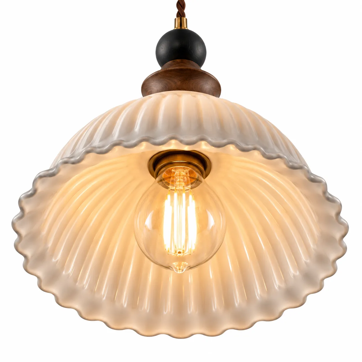 Shade interior and bulb