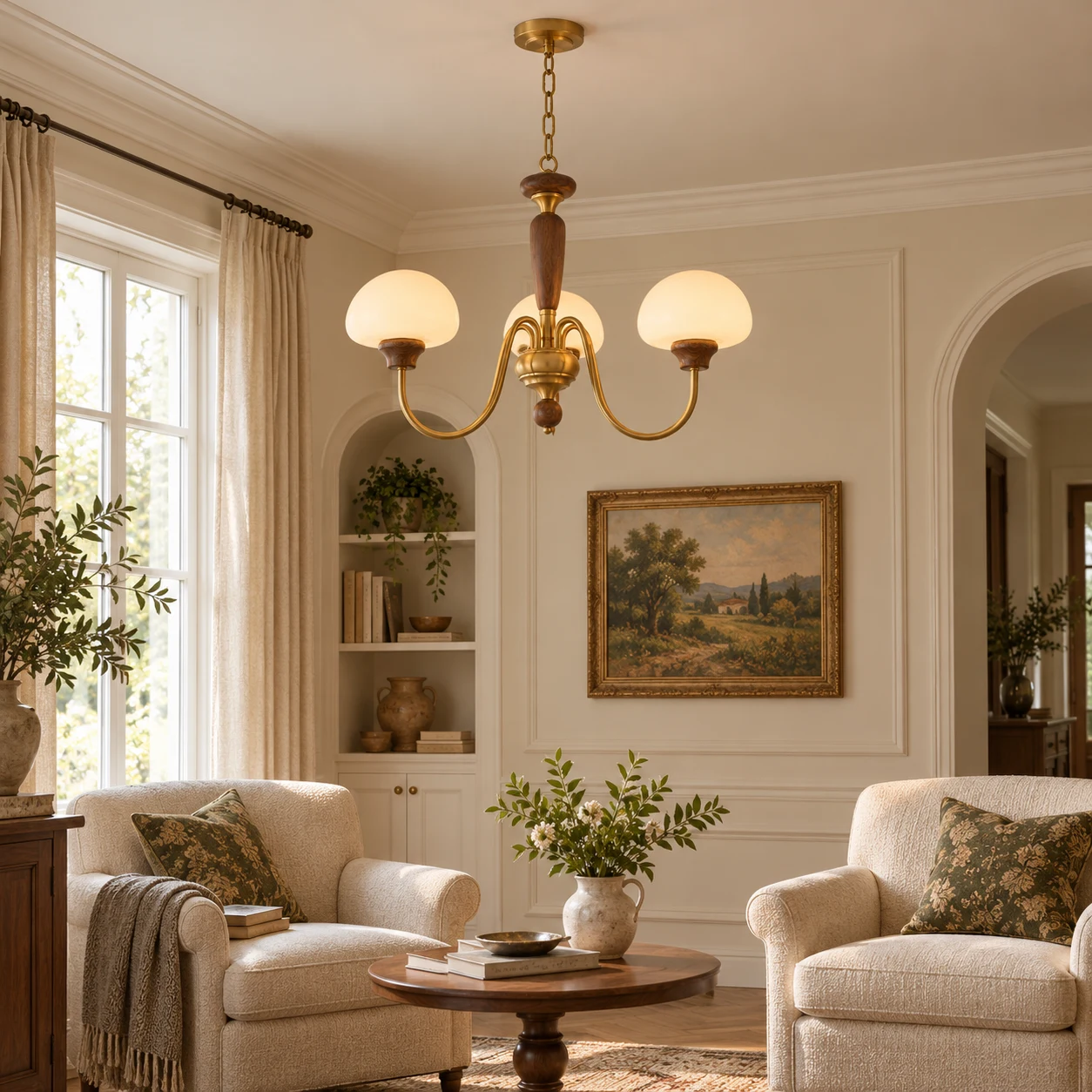 Adeline chandelier in a boutique lounge