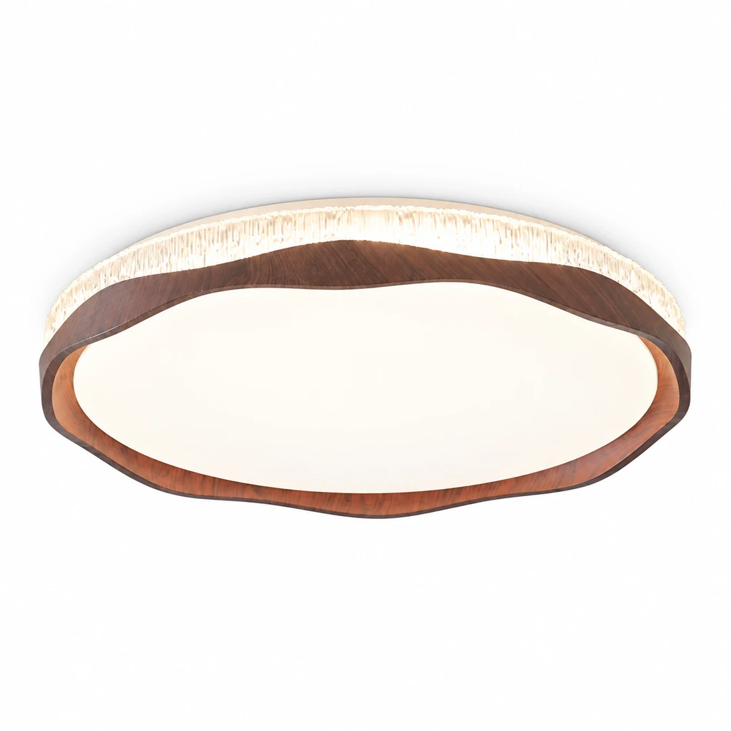 Marielle Vintage Textured Round Flush Mount Ceiling Light on a clean white background