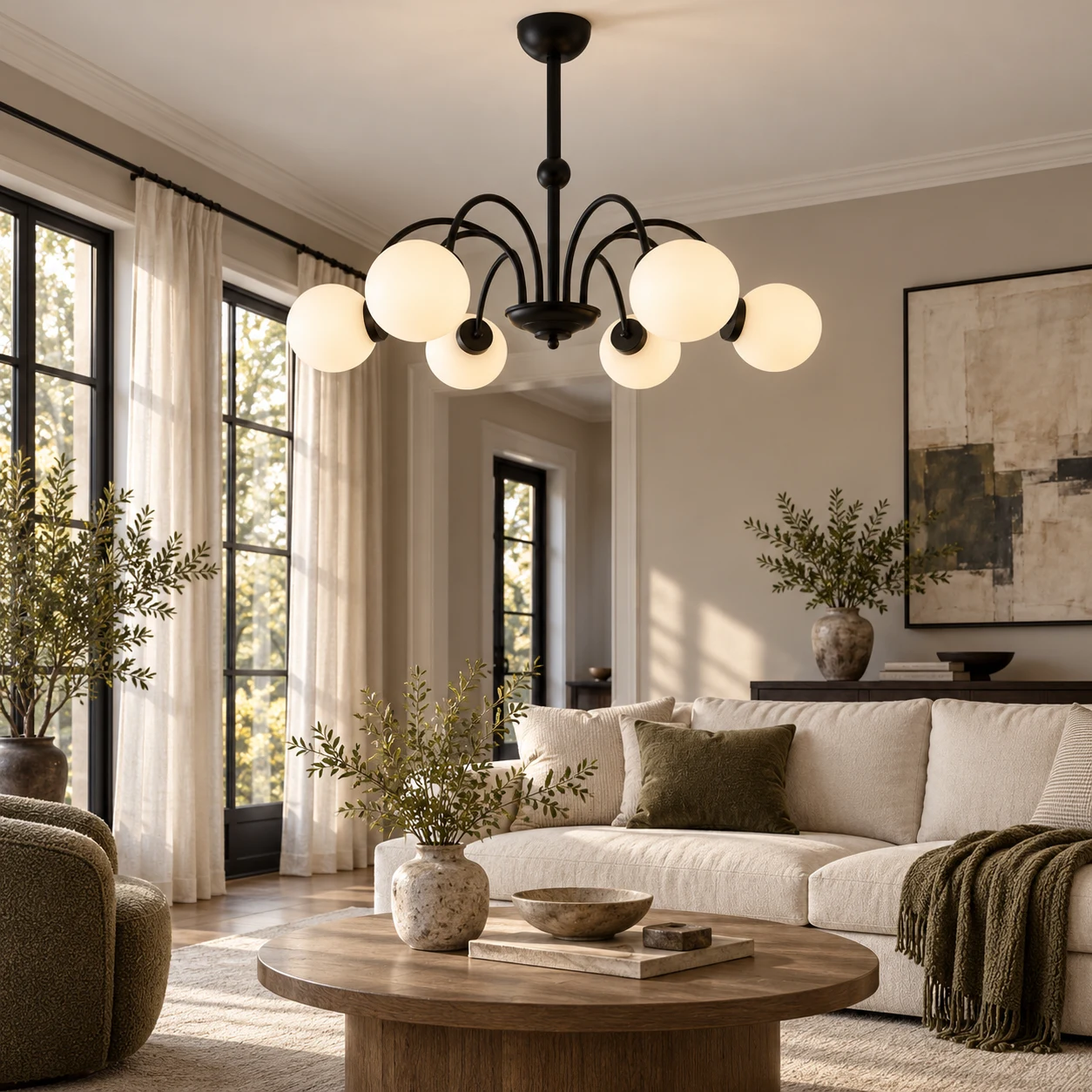 Mado chandelier in a living room