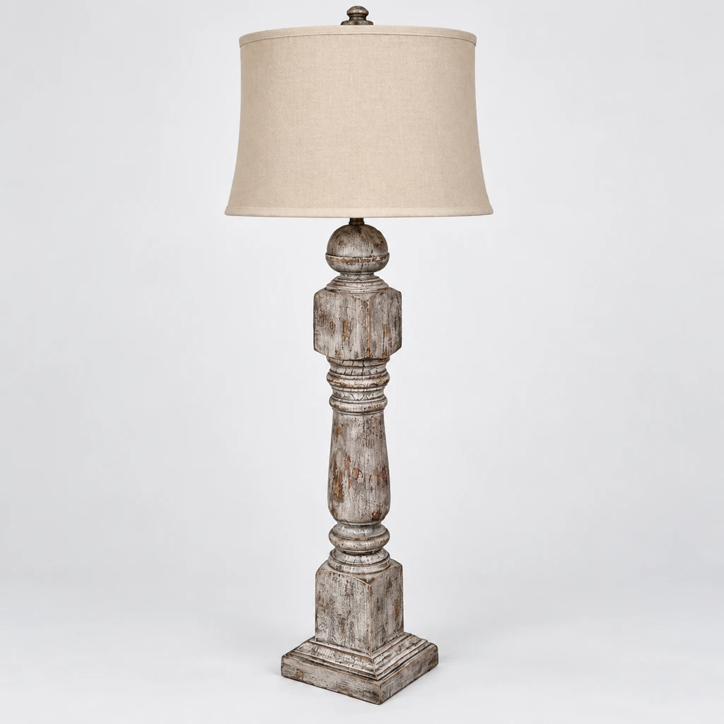 Alden table lamp switched off in a neutral studio