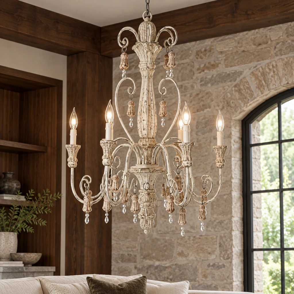 Elowen chandelier in a boutique lounge