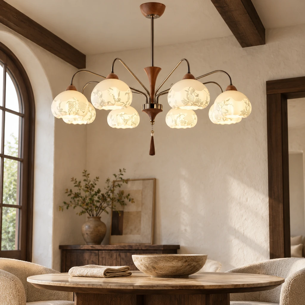 Elowen chandelier in a boutique lounge
