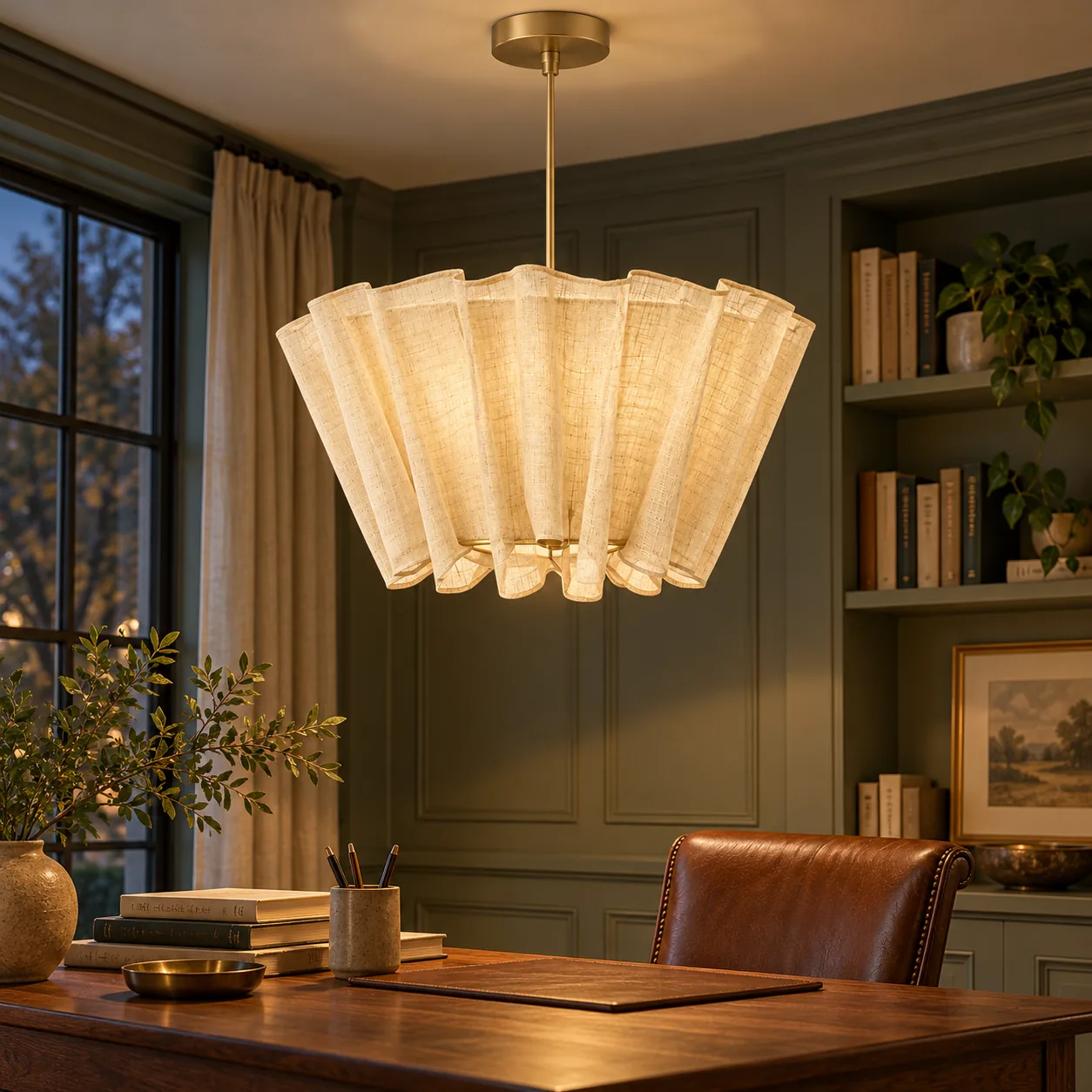 Milo pendant in a study reading corner