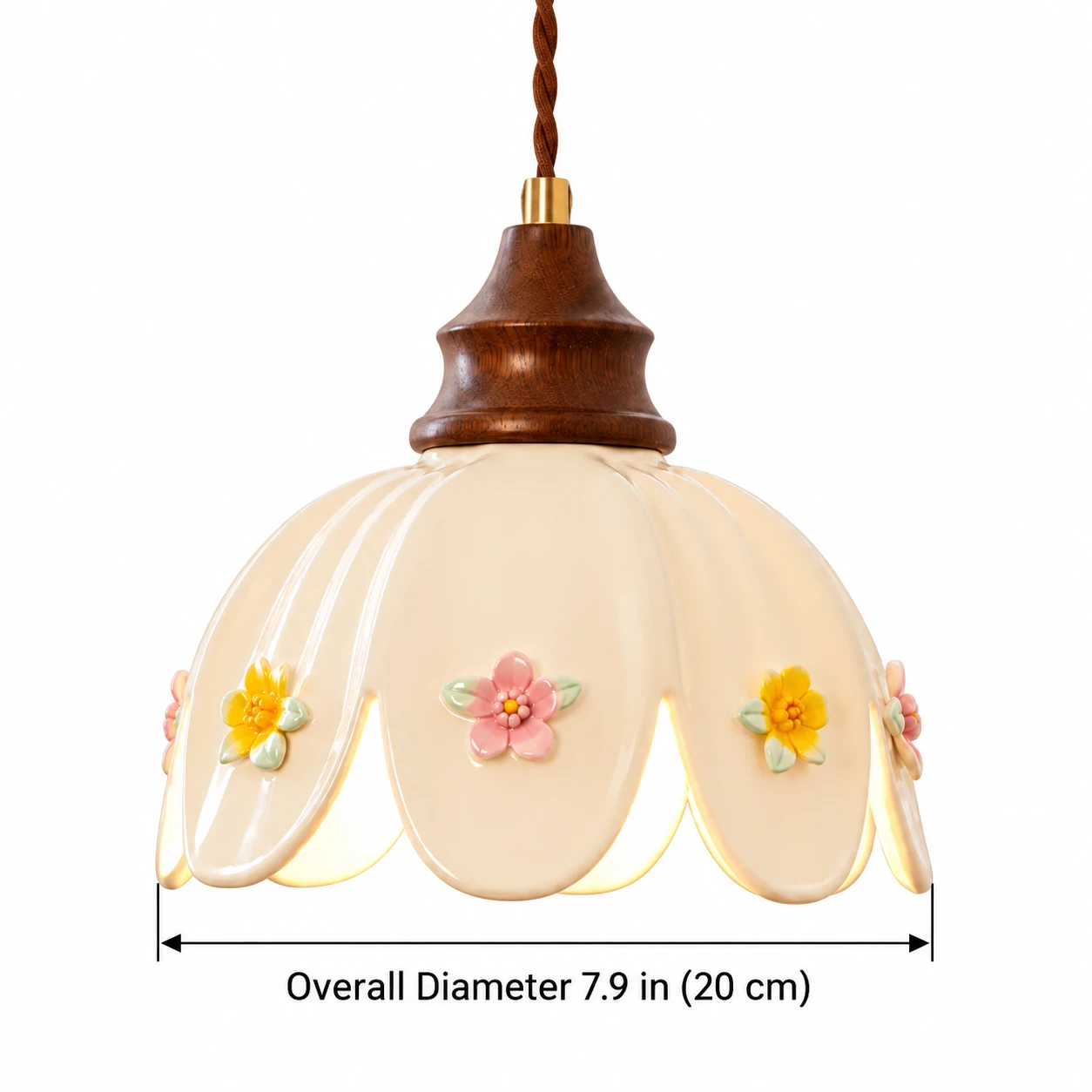 Adeline pendant overall diameter 7.9 in (20 cm)