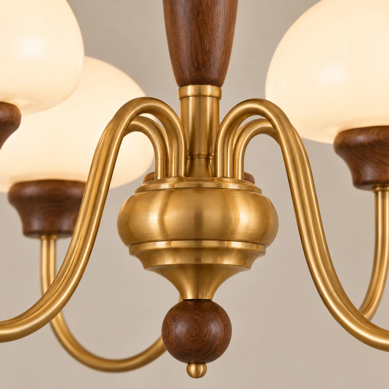 Brass branch junction and arm detail