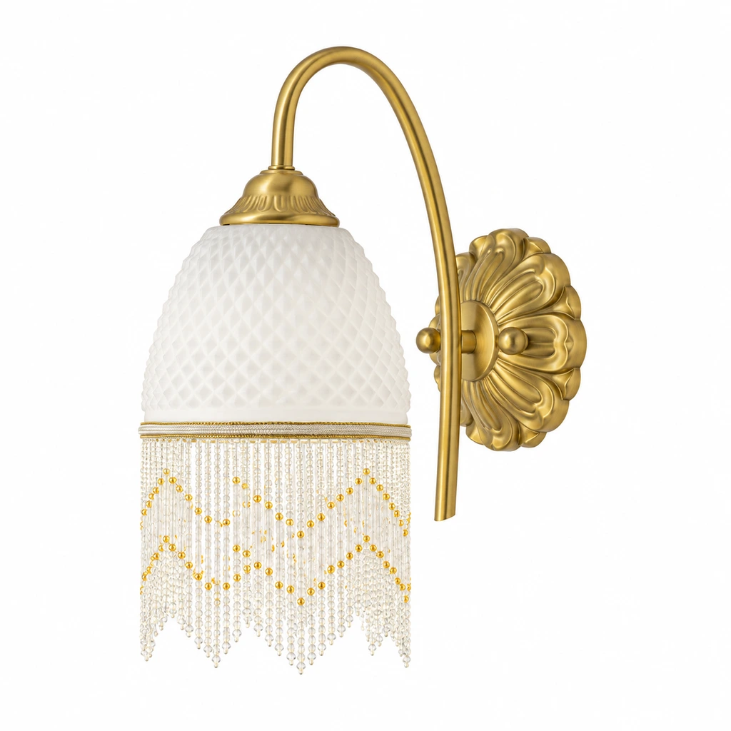 Mara Vintage Tassel Iron Glass Wall Sconce product image 3