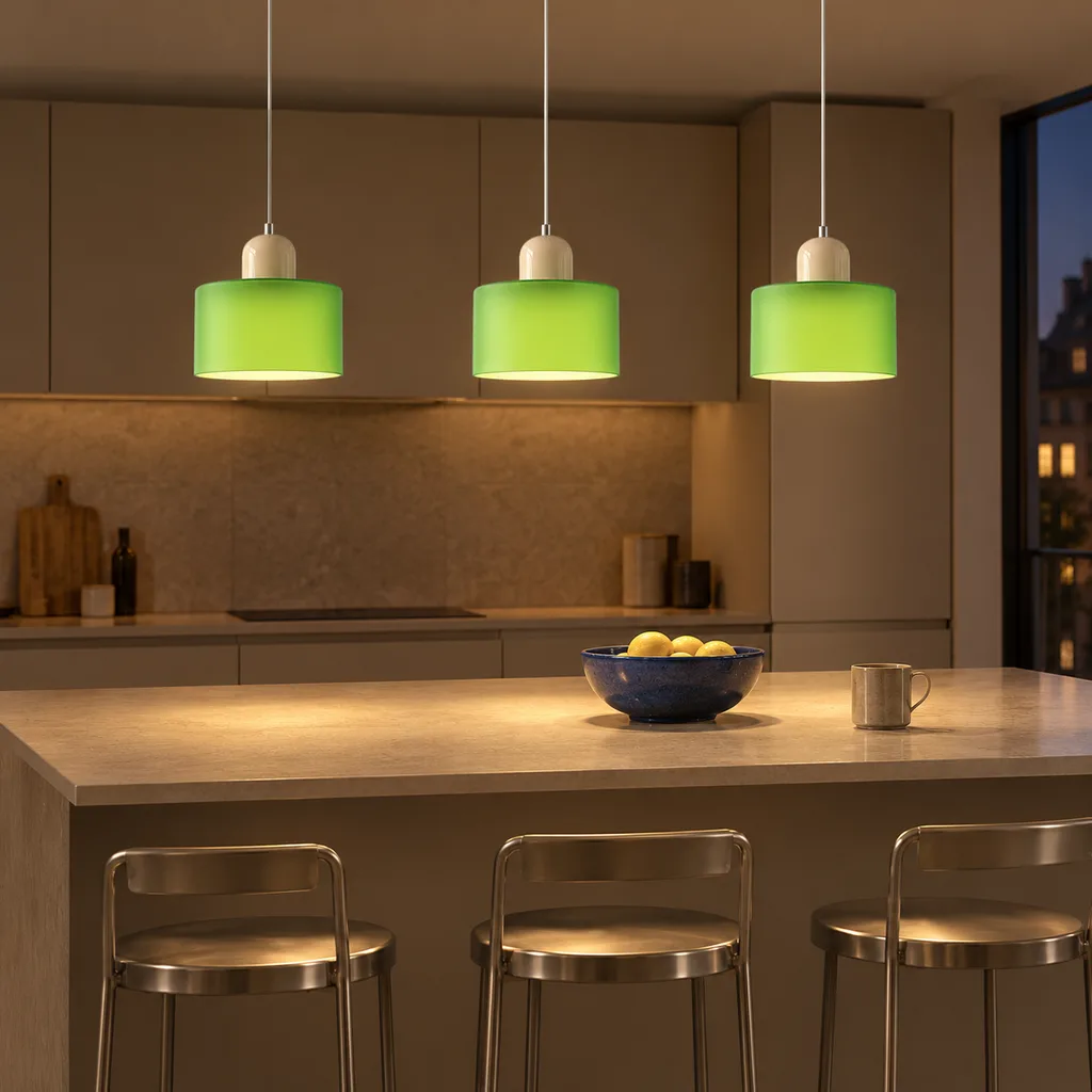 Beige Light Green group scene