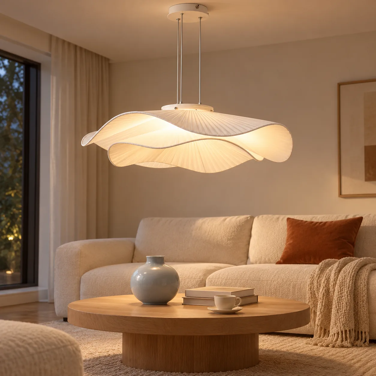 Pendant in a living room
