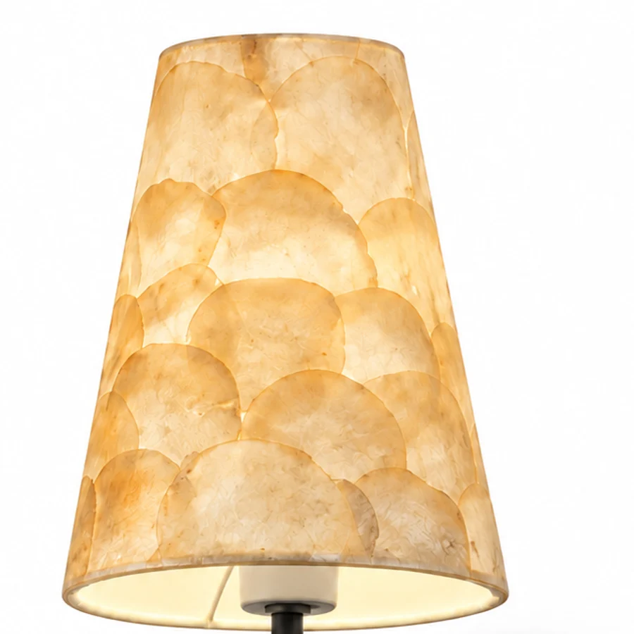 Shell mosaic shade in the matte black finish