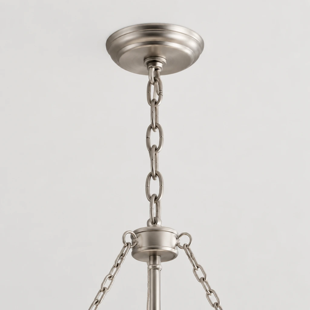 Close view of the canopy and chain connection