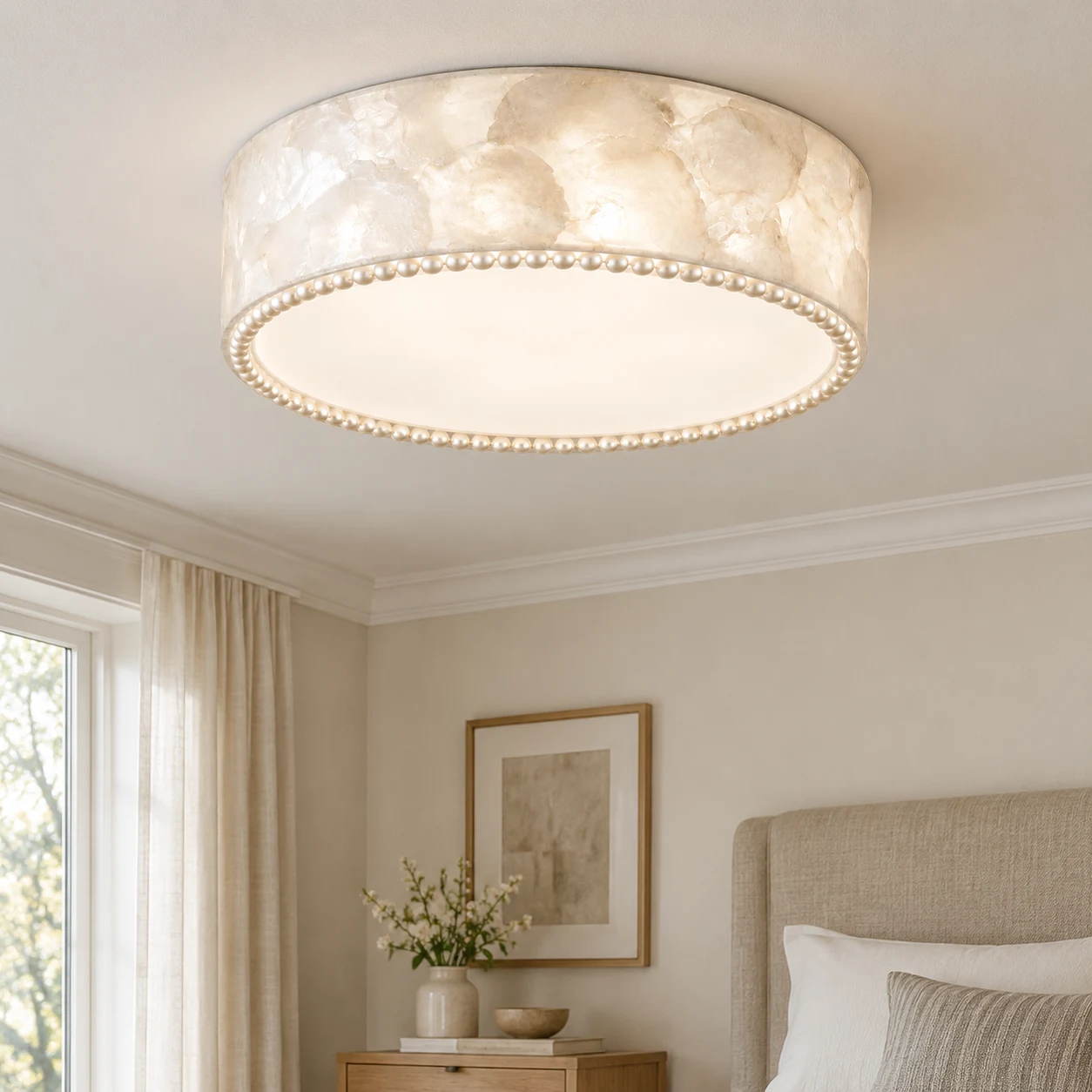 Amelie ceiling light in bedroom corner