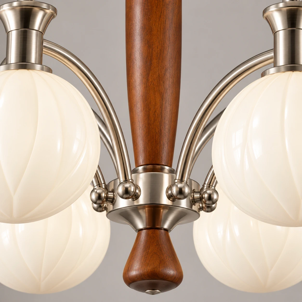Close view of the carved wood branch