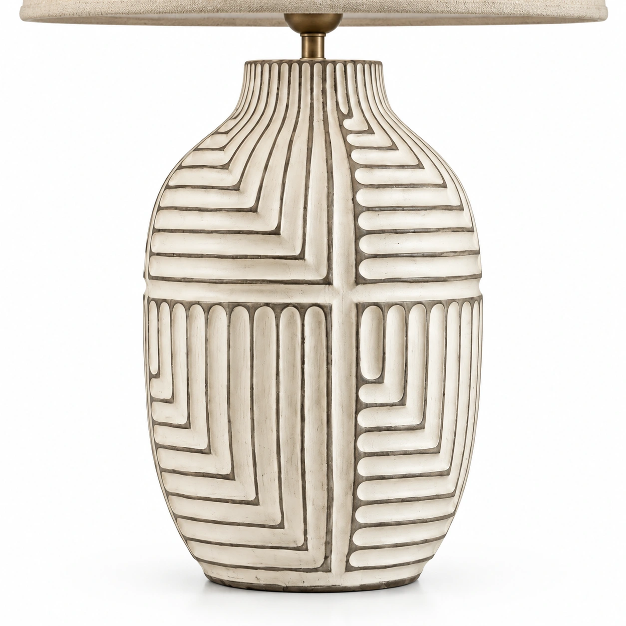 Detail of the carved solid wood base