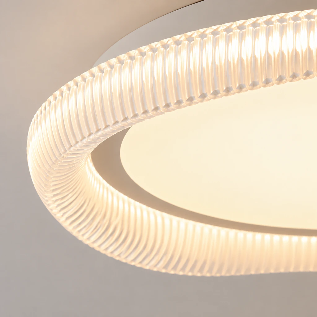 Close detail of the textured circular ring