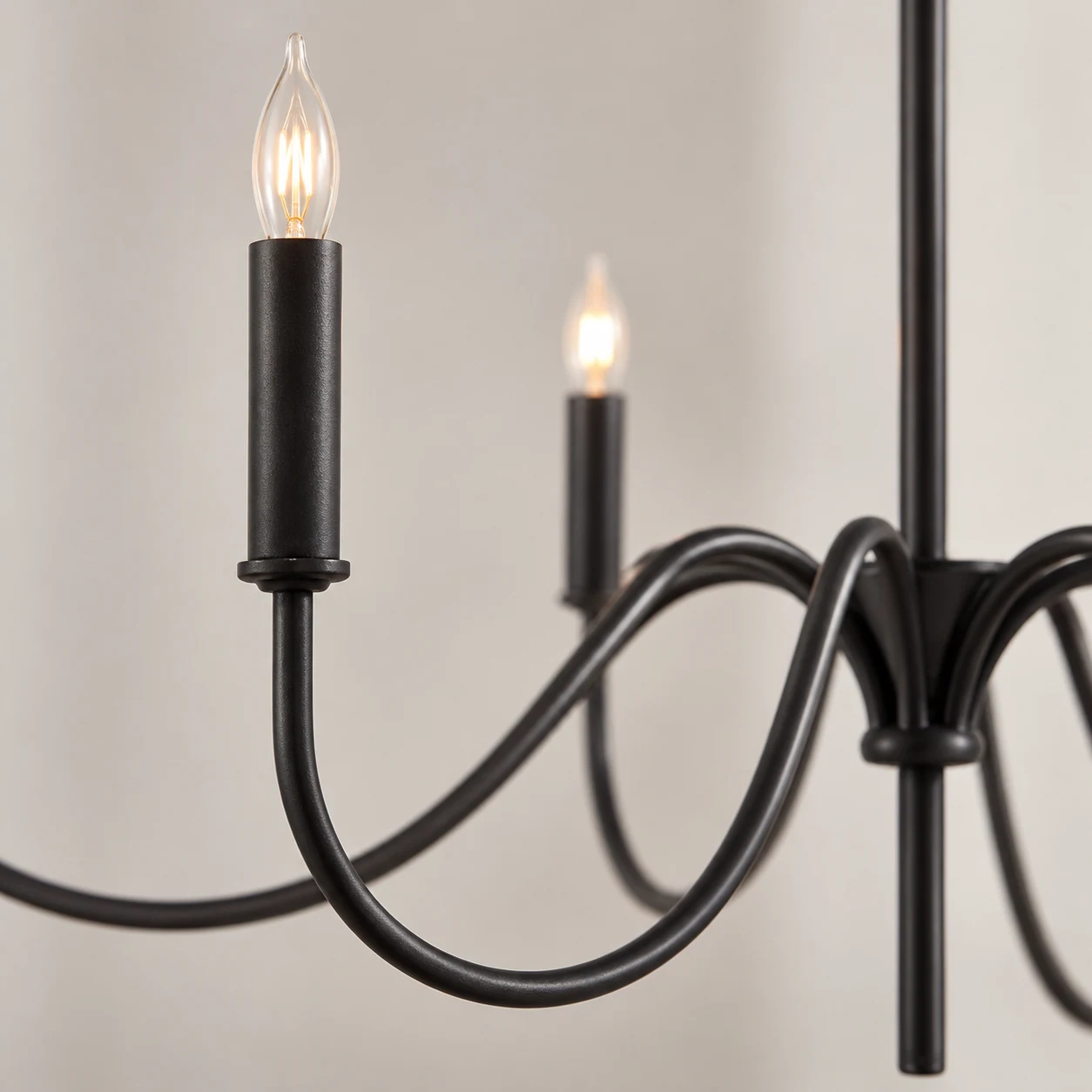 Matte black candle sleeve