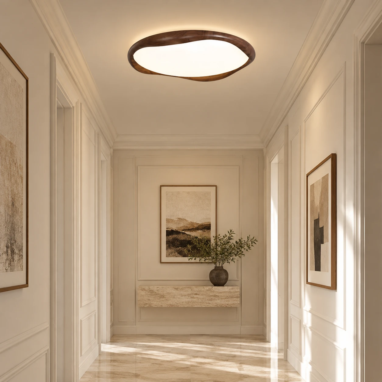 Elara light in a hallway
