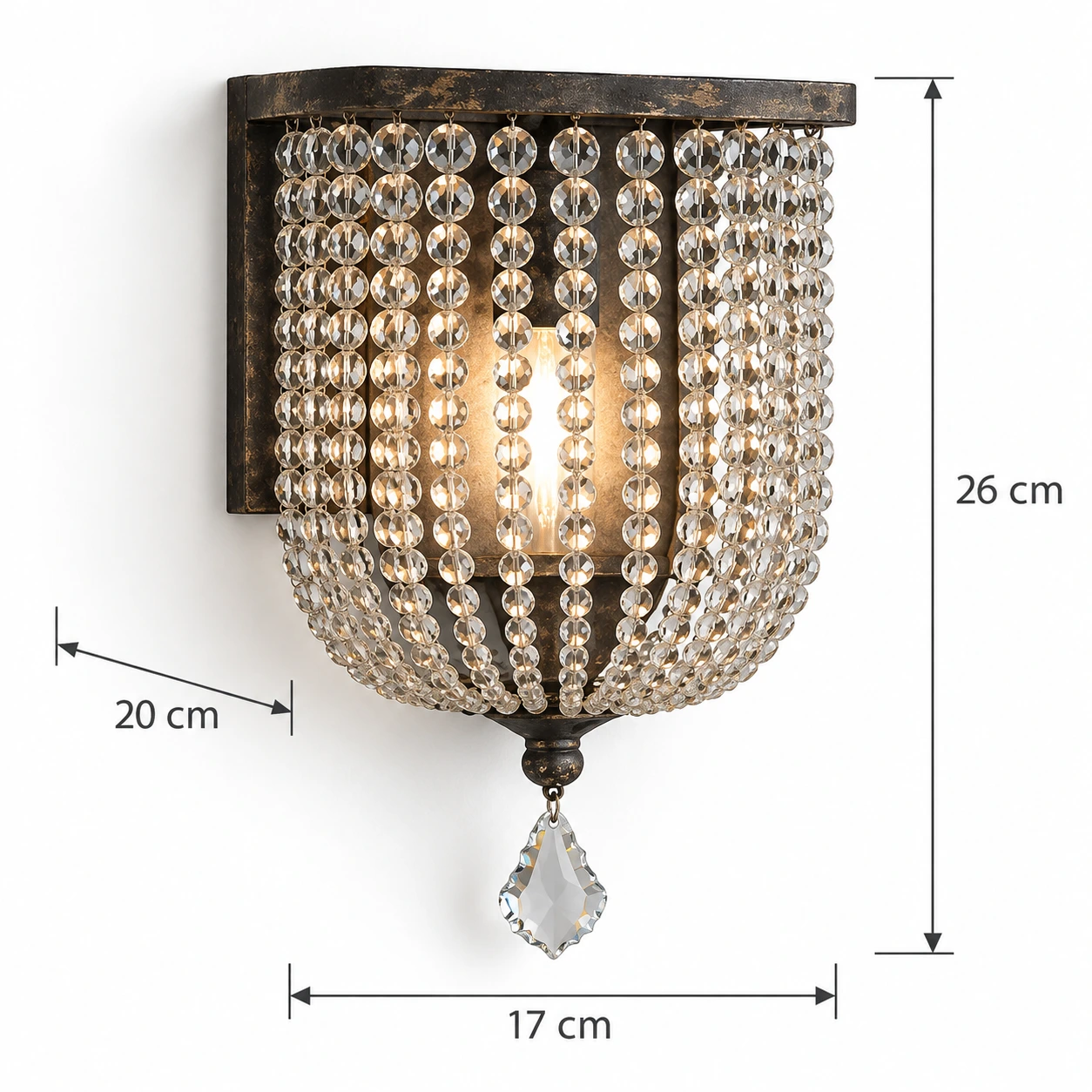 Wall sconce dimensions