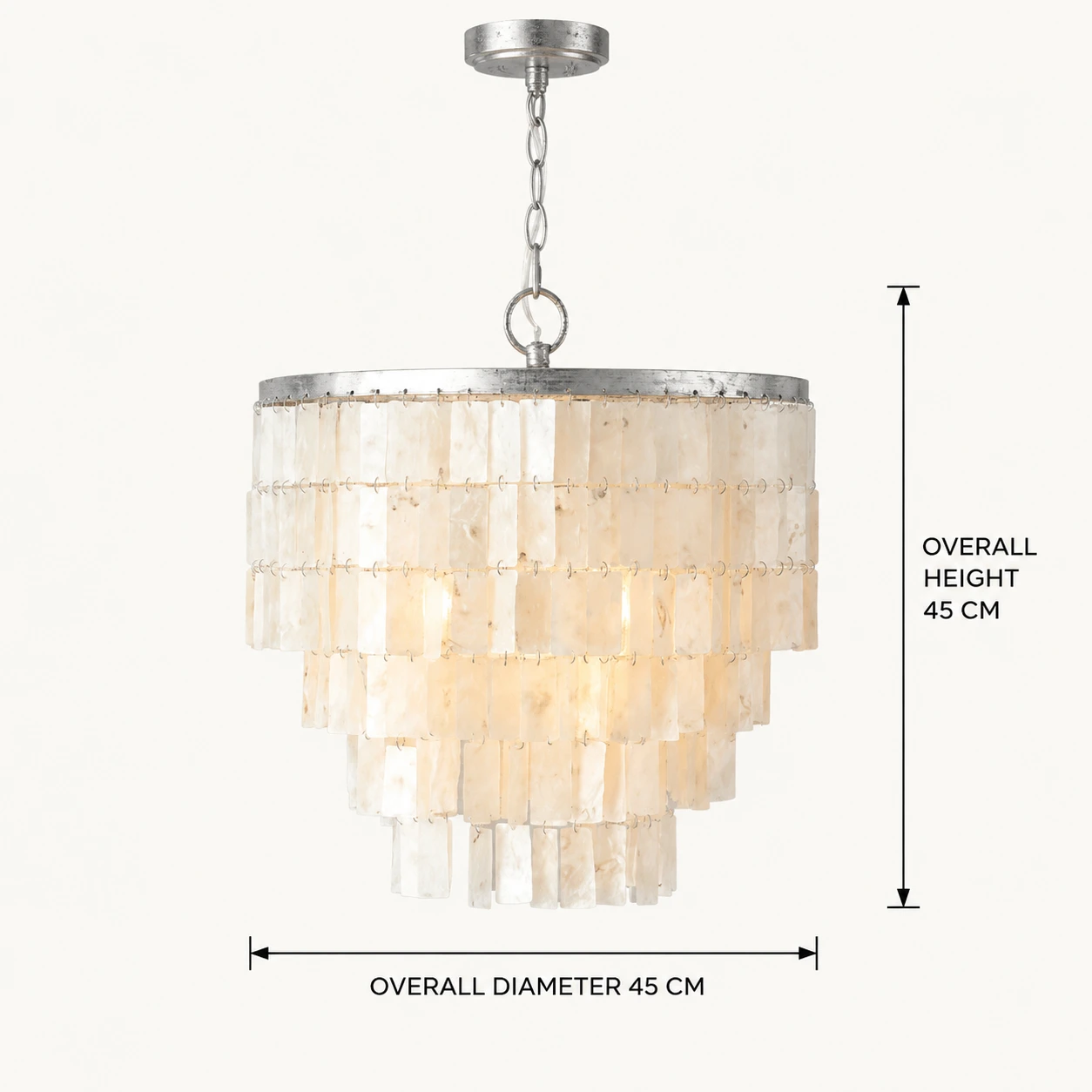 Overall chandelier dimensions
