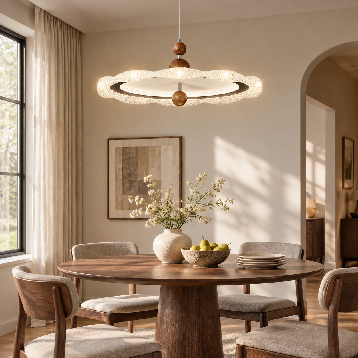 Sienna pendant over dining table